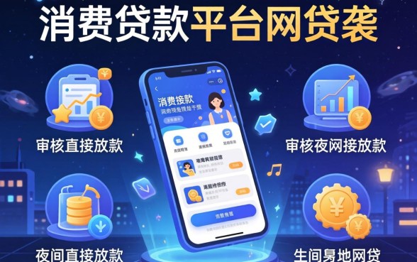 消费贷款的平台有哪些，理出五个不审核夜间直接放款的网贷软件
