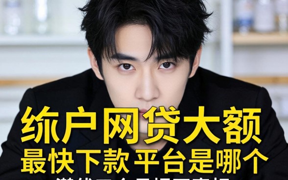 黑户网贷大额最快下款的平台是哪个？我潜伏三个月揭开真相