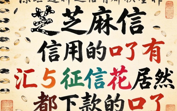 看芝麻信用的口子有哪些，汇整五个征信花居然都下款的口子