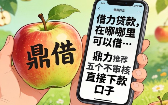 苹果手机借款在哪里可以借，鼎力推荐五个不审核直接下款的口子
