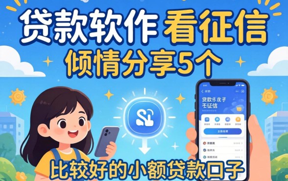 有没有什么贷款软件不看征信的，倾情分享5个比较好的小额贷款口子