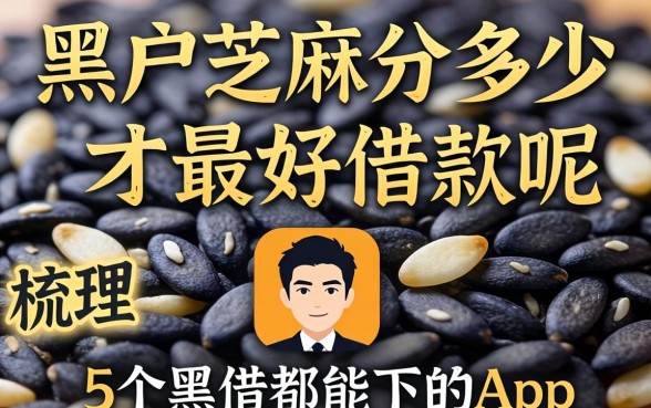 黑户芝麻分多少才最好借款呢，梳理5个黑户都能下的app