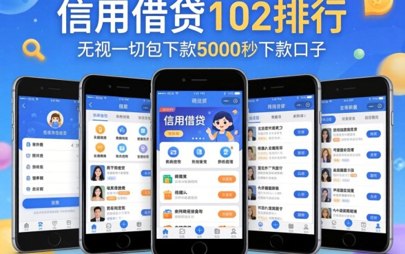 手机信用借钱app排行，规整五个无视一切包下款5000秒下款的口子