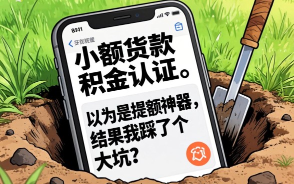 小额贷款公积金认证：以为是提额神器，结果我踩了个大坑