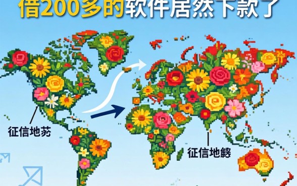 我征信花成地图,借200多的软件居然下款了