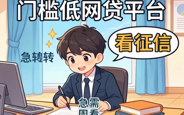 发现几个门槛低的网贷平台不看征信,急需周转的可以看看