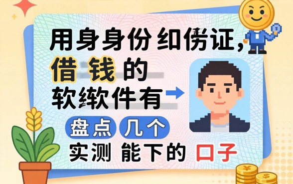 网上用身份证借钱的软件有哪些?盘点几个实测能下的口子