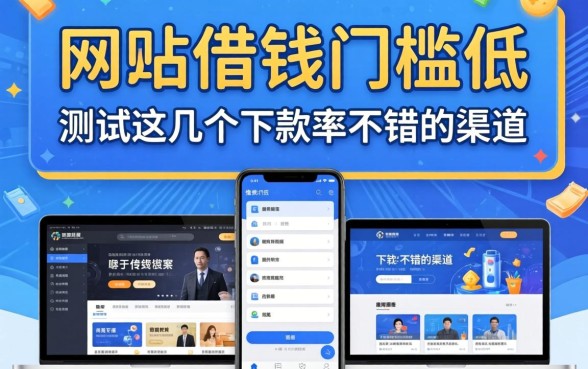 哪个网站借钱门槛低？实测这几个下款率不错的渠道
