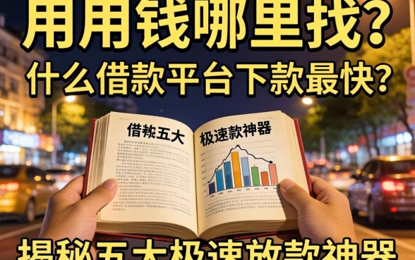 深夜急需用钱哪里找？什么借款平台下款最快？揭秘五大极速放款神器