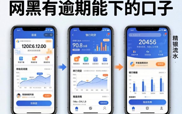 网网黑有逾期能下的口子，精选五个看银行流水的网贷app