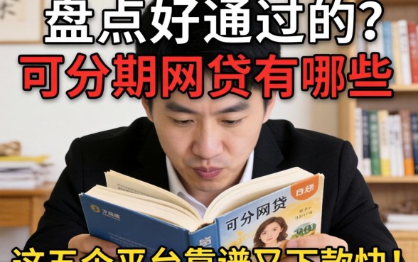 急需用钱怎么办?盘点好通过的可分期的网贷有哪些,这五个平台靠谱又下款快!