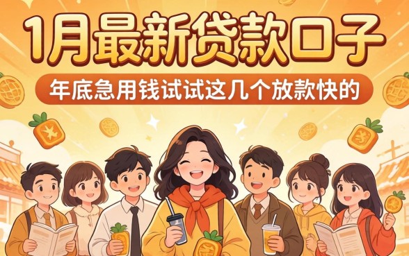 12月最新贷款口子：年底急用钱试试这几个放款快的