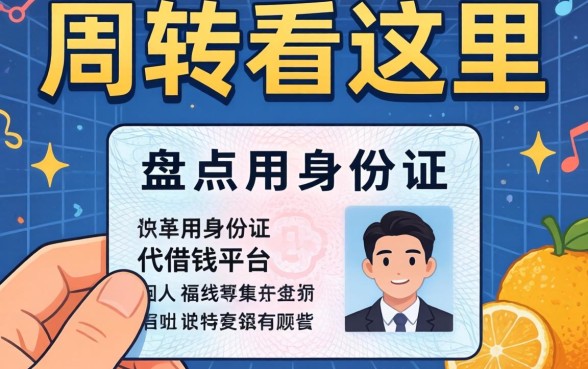 急需周转看这里，盘点用身份证代借钱平台有哪些