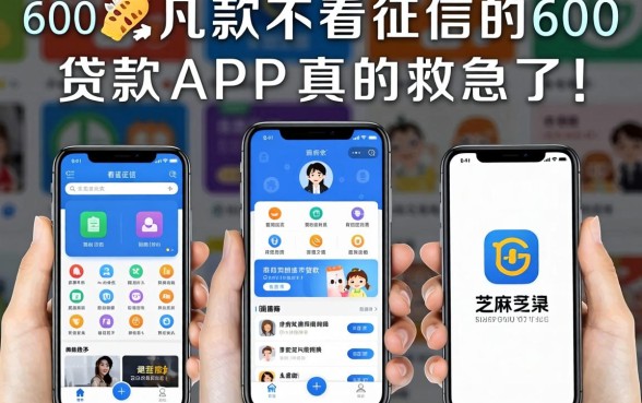 芝麻分只有600多，这几款不看征信的贷款APP真的救急了！