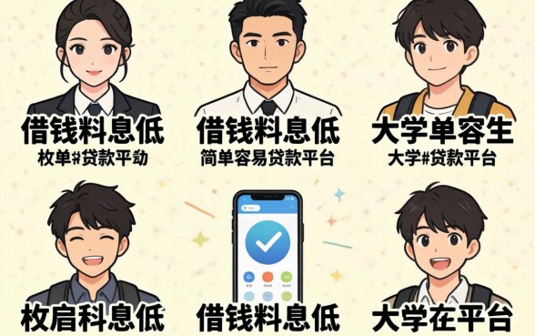 大学生借钱利息低，枚举五个简单容易贷款平台