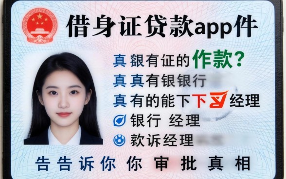 一张身份证借款app真的能下款？银行经理告诉你审批真相