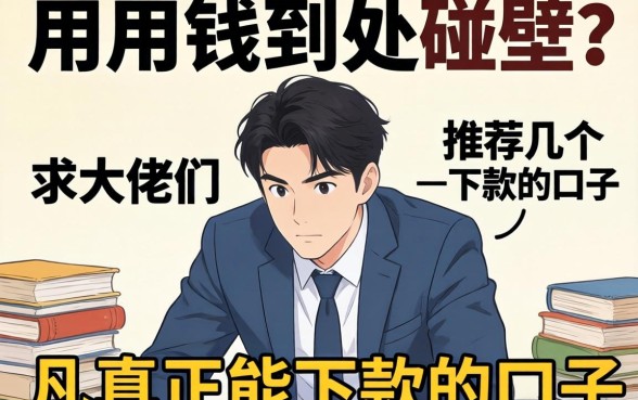 急用钱到处碰壁？求大佬们推荐几个真正能下款的口子！