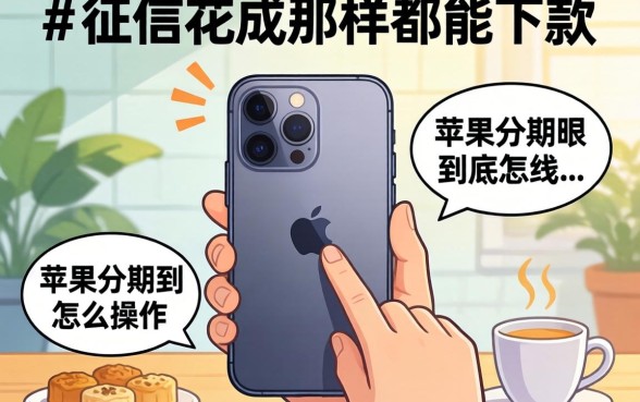 我征信花成那样都能下款，苹果机分期到底怎么操作