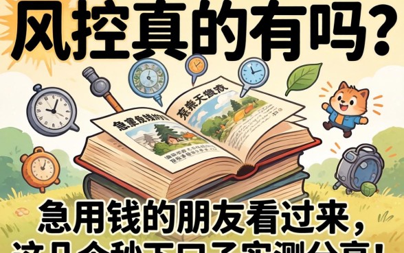 无视风控真的有吗？急用钱的朋友看过来，这几个秒下口子实测分享！