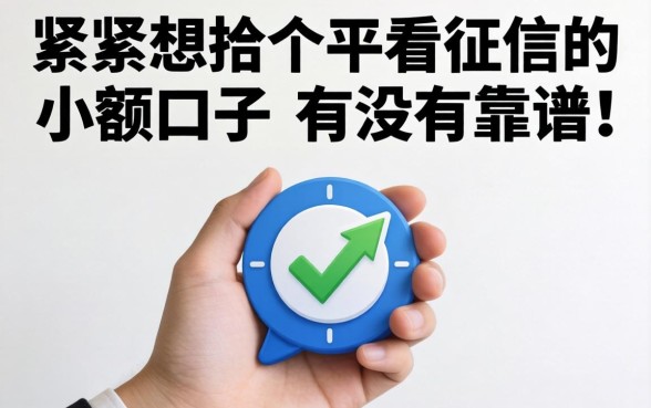 手头紧想找个不看征信的小额口子，有没有靠谱的推荐？