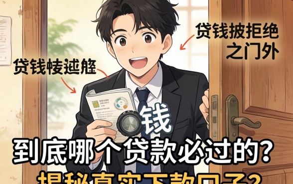 急需用钱却被拒之门外？到底哪个贷款必过的？揭秘真实下款口子