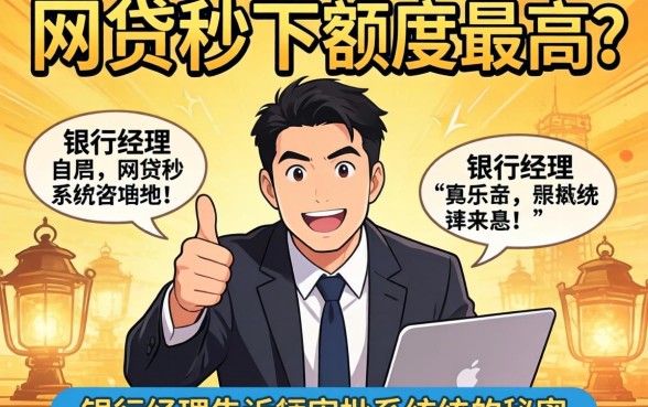 揭秘什么网贷秒下额度最高？银行经理告诉你审批系统的秘密