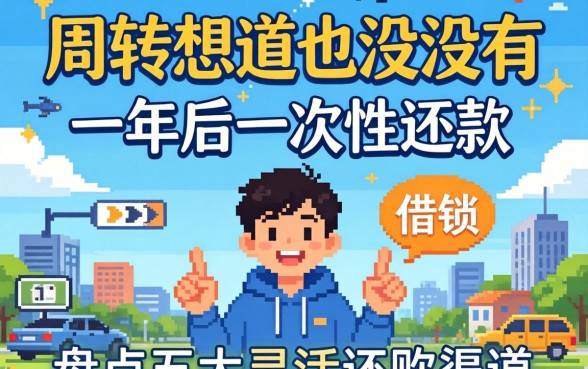 急需周转想知道有没有平台借钱可以一年后一次性还款？盘点五大灵活还款渠道