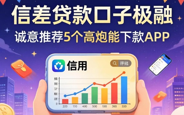信用差贷款口子极融，诚意推荐5个高炮能下款的app