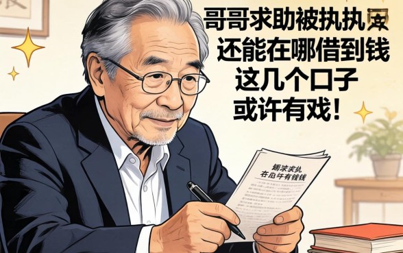 老哥们求助，我是被执行人还能在哪借到钱？这几个口子或许有戏！