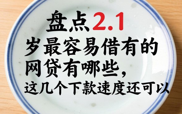 盘点21岁最容易借的网贷有哪些，这几个下款速度还可以