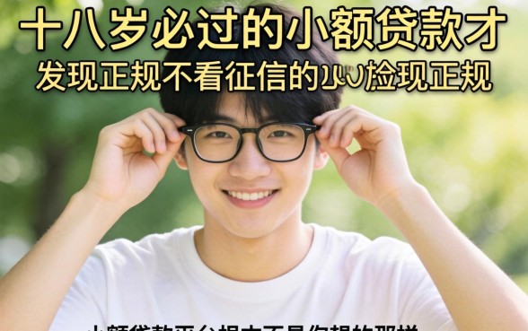 我试了十八岁必过的小额贷款，才发现正规不看征信的小额贷款平台根本不是你想的那样