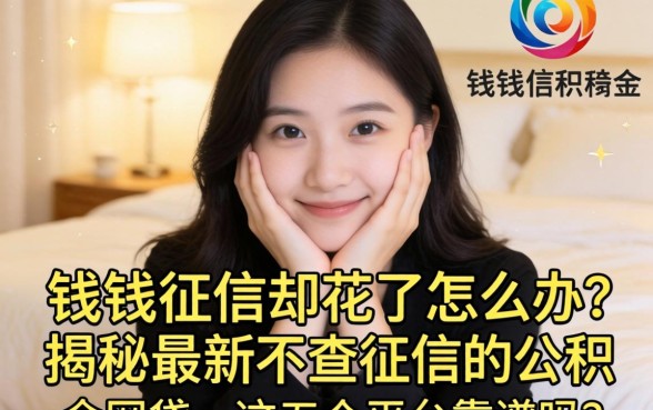 急需用钱征信却花了怎么办？揭秘最新不查征信的公积金网贷，这五个平台靠谱吗？