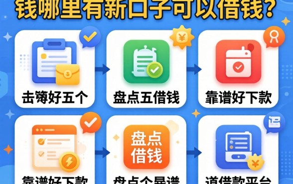 急需用钱哪里有新口子可以借钱？盘点五个靠谱好下款的借款平台