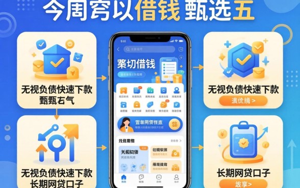 手机都什么可以借钱，甄选五个无视负债快速下款长期网贷的口子