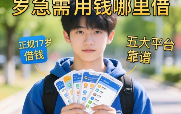 17岁急需用钱哪里借?正规17岁借钱软件有哪些?这五大平台靠谱吗?