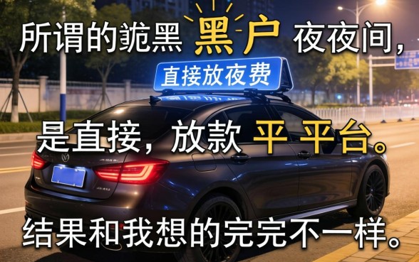 我试了所谓的黑户夜间直接放款平台，结果和我想的完全不一样