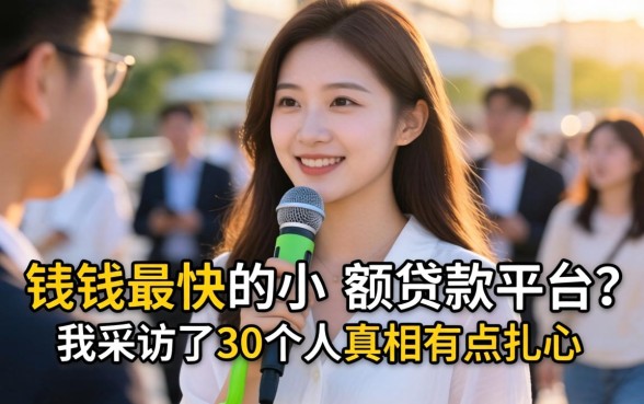 下钱最快的小额贷款平台？我采访了30个人，真相有点扎心
