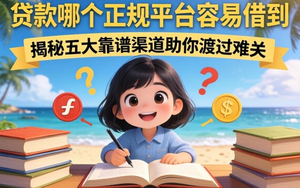 急需资金周转？贷款哪个正规平台容易借到？揭秘五大靠谱渠道助你渡过难关