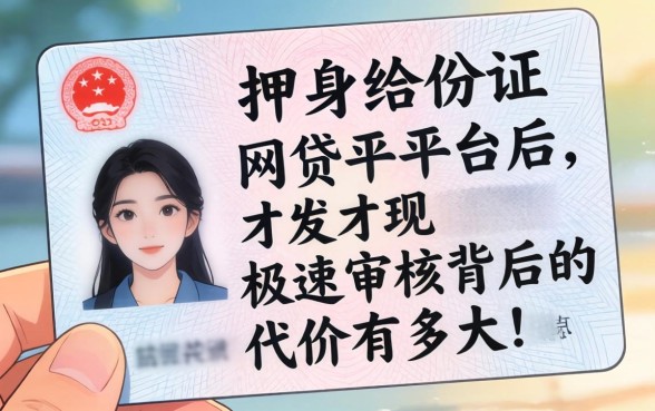 我把身份证押给网贷平台后，才发现极速审核背后的代价有多大