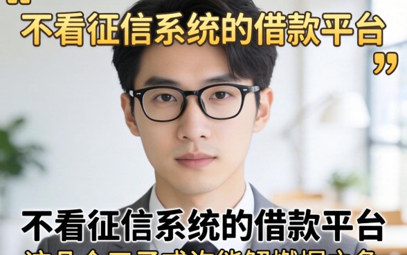 揭秘不看征信系统的借款平台,这几个口子或许能解燃眉之急