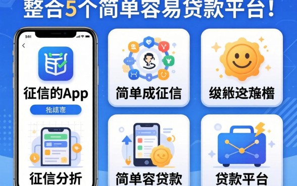2026不看征信的app，整合5个简单容易贷款平台