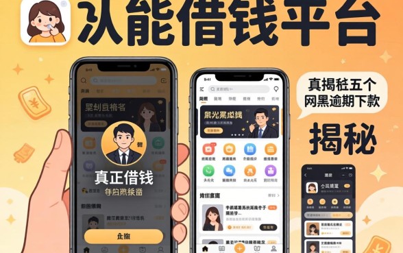 真正能借钱的平台有哪些，揭秘五个网黑逾期下款app