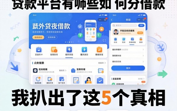 大的贷款平台有哪些可以借款的软件？我扒出了这5个真相