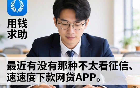 急用钱求助！最近有没有那种不太看征信、下款速度快的网贷APP推荐？