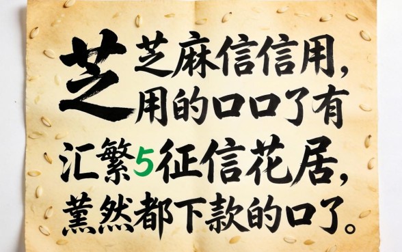 看芝麻信用的口子有哪些，汇整五个征信花居然都下款的口子