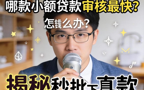 急需用钱怎么办？哪款小额贷款审核最快？揭秘秒批下款的真相