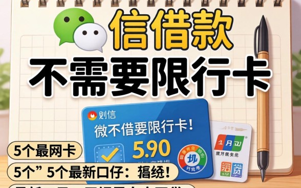 微信什么借款不需要银行卡，归纳5个最新口子无视黑白户网贷