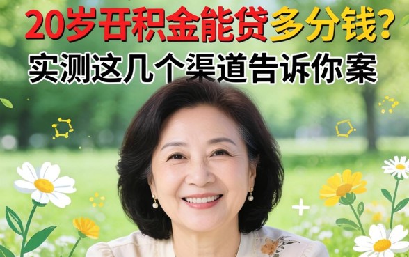 50岁公积金能贷多少钱？实测这几个渠道告诉你答案