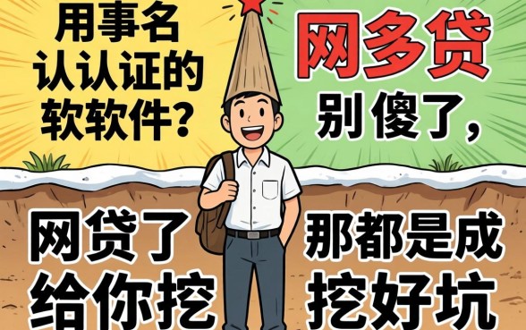 不用实名认证的网贷软件？别傻了，那都是给你挖好的坑