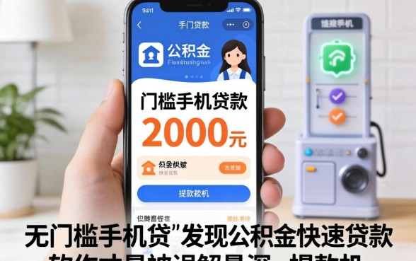 我试了无门槛手机贷款2000元，发现公积金快速贷款软件才是被误解最深的提款机